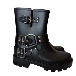 Jeffery Campbell Controller Rain Boot Size 7